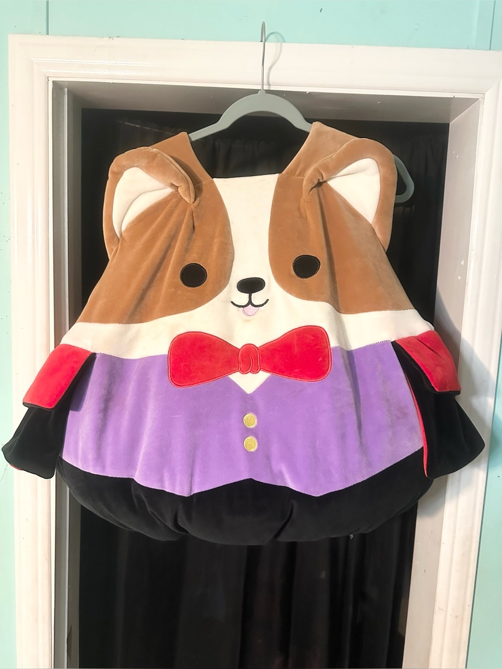 Squishmallows Reginald Vampire Corgi Dog Unisex Halloween Costume Child One Size